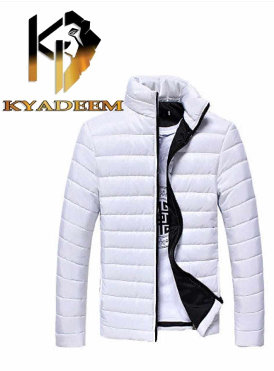 Chaqueta blanca de caballero sin capota