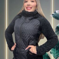 Chaqueta térmico impermeable negra