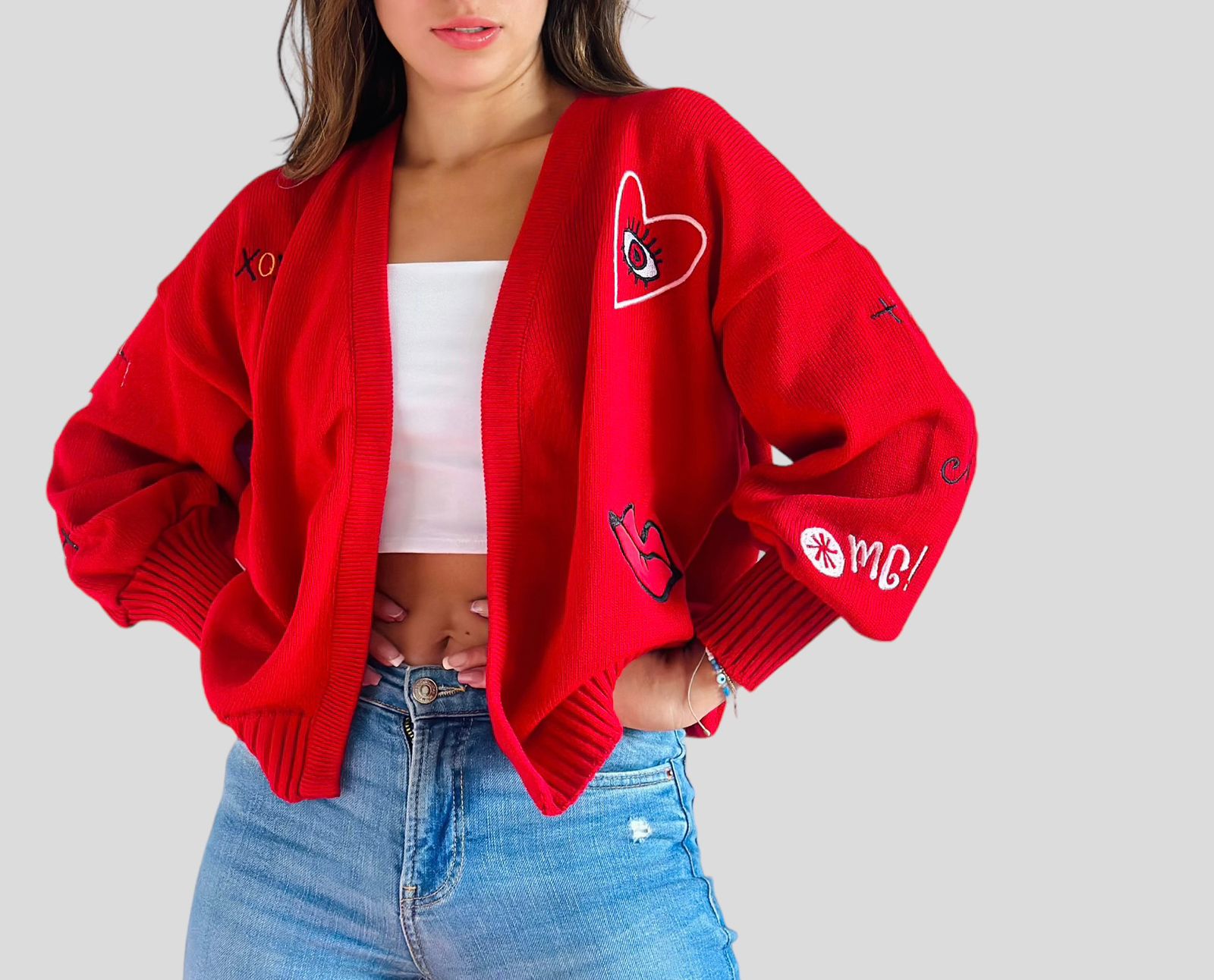 🤭saco besos bordado🧵
