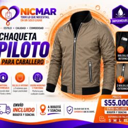 Chaqueta beige piloto impermeable