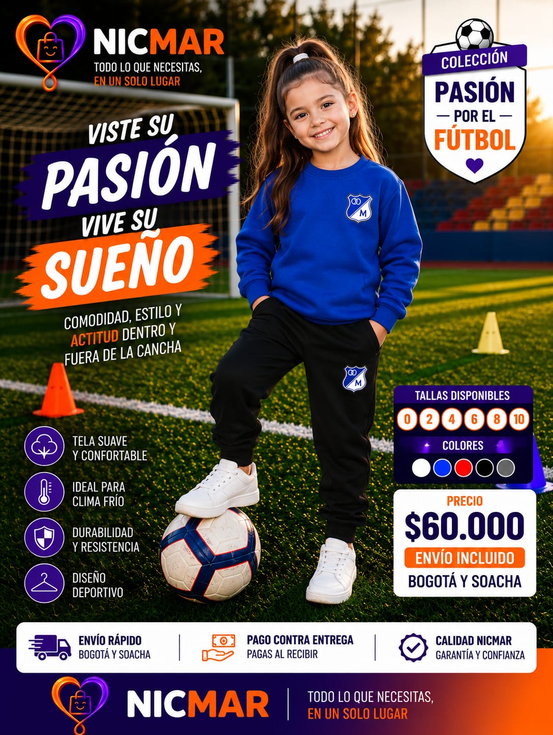 SUDADERA INFANTIL MILLONARIOS NIÑO Y NIÑA